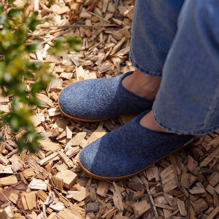 Glerups Dk Slip-on With Natural Rubber Sole - Honey - Denim
