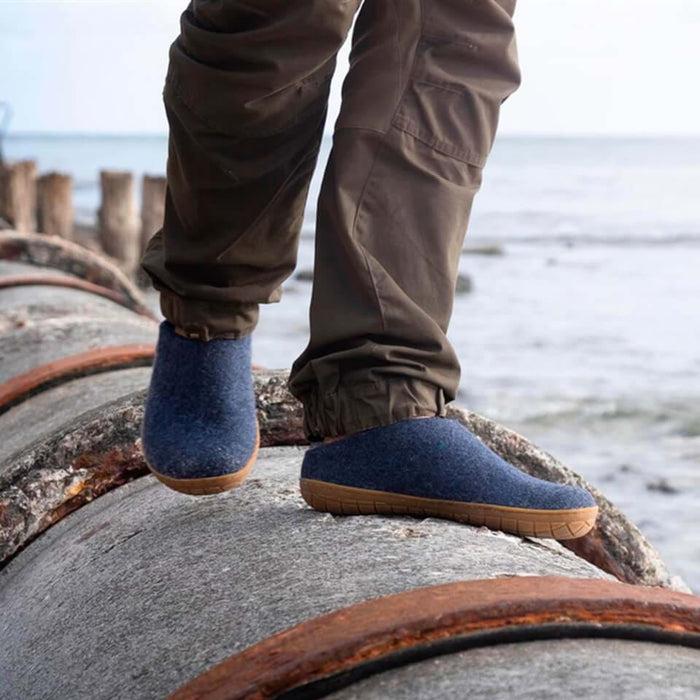 Glerups Dk Slip-on With Natural Rubber Sole - Honey - Denim