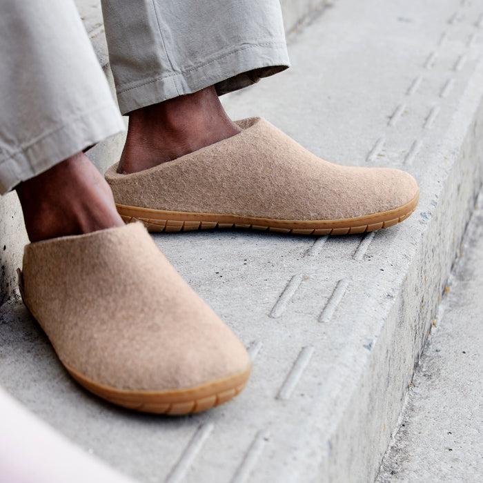 Glerups Dk Slip-on With Natural Rubber Sole - Honey - Sand