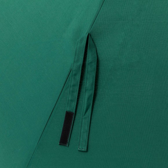 Glitzhome Elm PLUS 10 Ft. Aluminum Auto Tilt Market Patio Umbrella In Dark Green Olefin