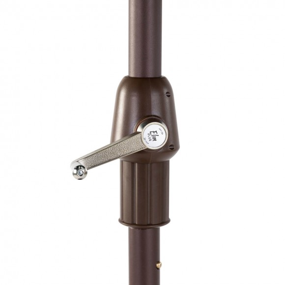 Glitzhome Elm PLUS 10 Ft. Aluminum Auto Tilt Market Patio Umbrella In Navy Blue Olefin