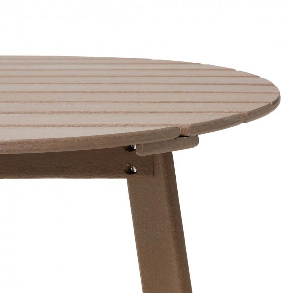 Glitzhome Elm PLUS 32"D Outdoor Patio Tan HDPE Round Coffee Table
