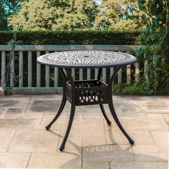 Glitzhome Elm PLUS 36"D Cast Aluminum Round Patio Dining Table