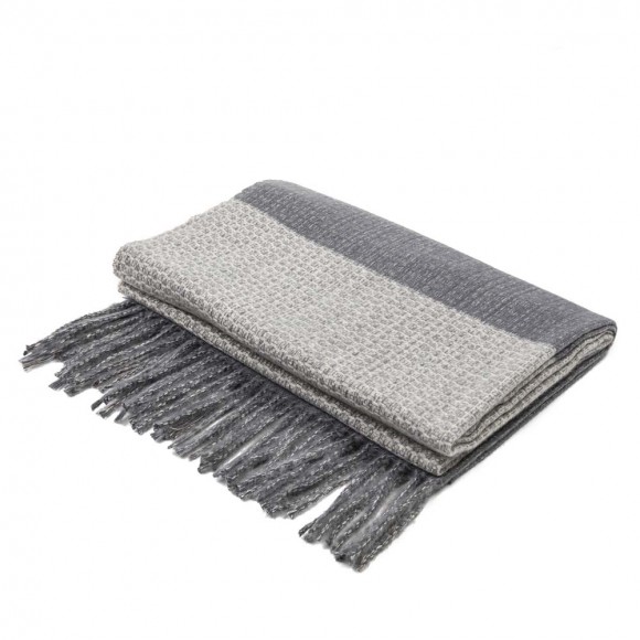 Glitzhome EUty Unisex Oversized Grey Long Scarf Scarf With Tassels