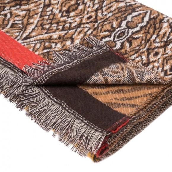 Glitzhome EUty Women Oversized Double Jacquard Leopard Scarf With Tassels