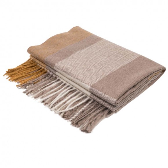 Glitzhome EUty Women Oversized Yellow Cream And Grey Chevron Grain Scarf With Tassels