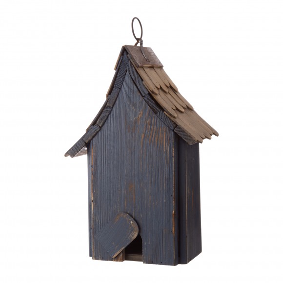 Glitzhome Glitzhome 10.04"H USA Patriotic Hand Painted Wood Birdhouse
