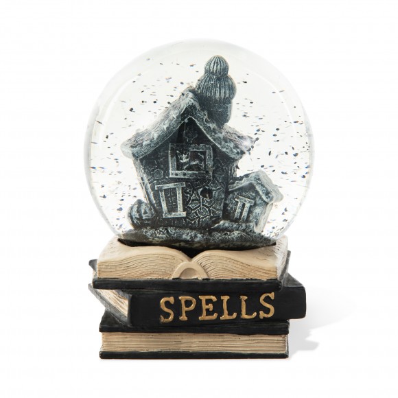 glitzhome Glitzhome 100MM Halloween Polyresin Haunted House Water Globe