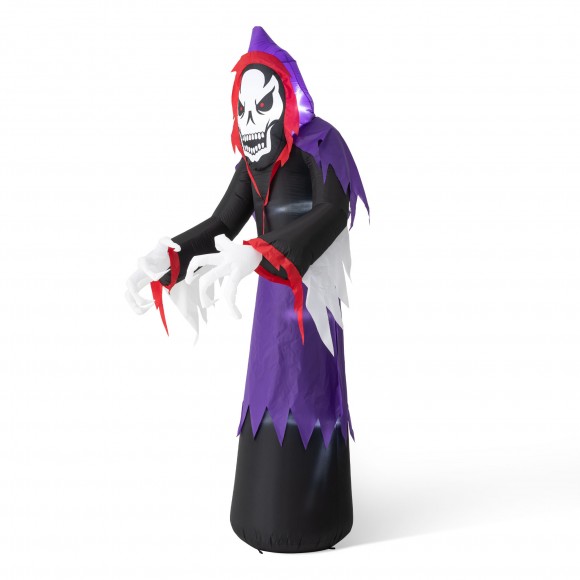 Glitzhome Glitzhome 10ft Lighted Halloween Inflatable Grim Reaper Decor