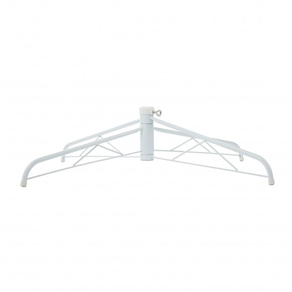 Glitzhome Glitzhome 10ft Pre-Lit White Pine Slim Artificial Christmas Tree With 800 Warm White Lights & Remote Controller