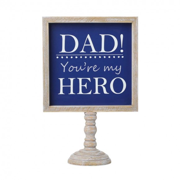 glitzhome Glitzhome 11.5"H Father's Day Wooden Table Decor