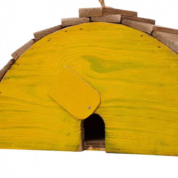Glitzhome Glitzhome 11.5"L Distressed Solid Wood Lemon Birdhouse