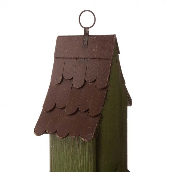 Glitzhome Glitzhome 11.61"H Distressed Wooden Birdhouse