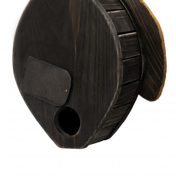 Glitzhome Glitzhome 11.75"H Unique Cute And Lifelike Bee Shaped Distressed Solid Wood Decorative Outdoor Garden Birdhouse