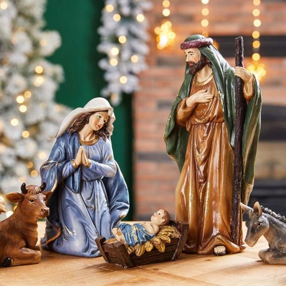 Glitzhome Glitzhome 12 Piece Oversized Resin Nativity Figurine Sets