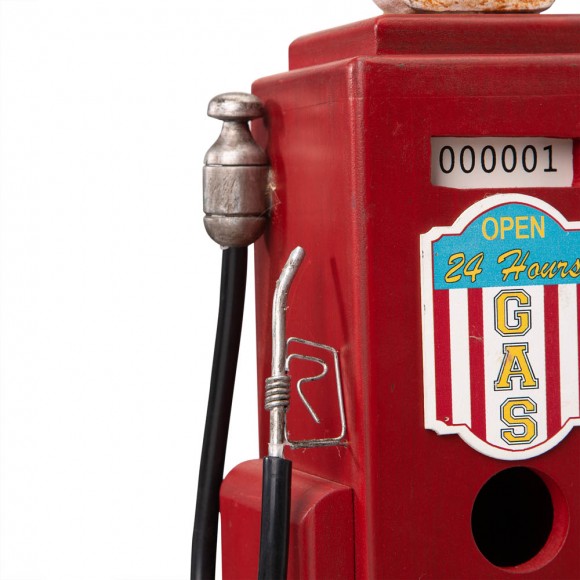 Glitzhome Glitzhome 13.75"H Wood Red Gas Pump Birdhouse