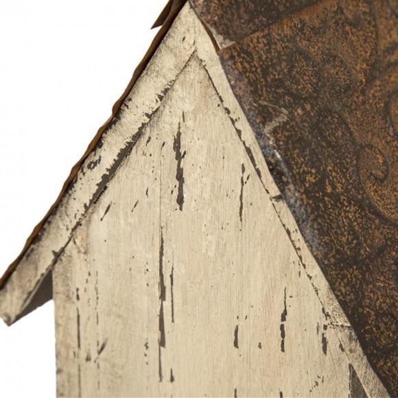 Glitzhome Glitzhome 13.90"H Distressed Wooden Birdhouse