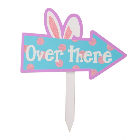 Glitzhome Glitzhome 14"H Easter Wooden Path Sign Set Of 3