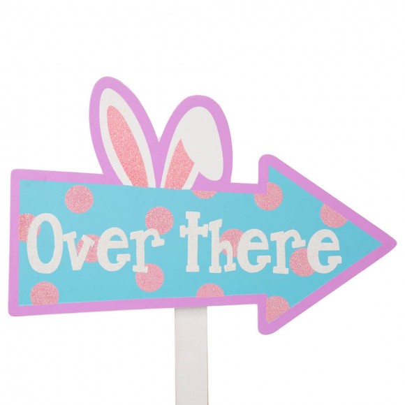 Glitzhome Glitzhome 14"H Easter Wooden Path Sign Set Of 3