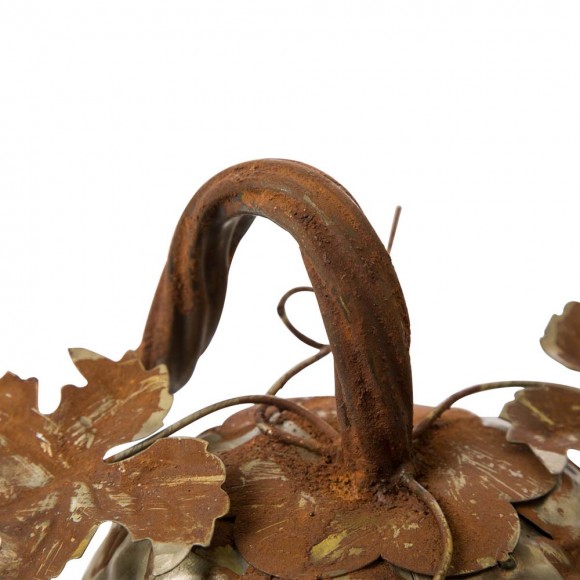 Glitzhome Glitzhome 14"H Galvanized Metal Tall Pumpkin