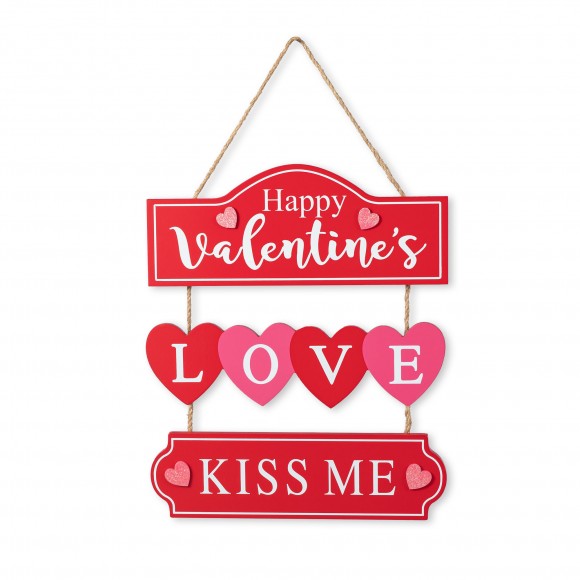 glitzhome Glitzhome 14"H Valentine's Wooden LOVE Word Sign Wall Decor