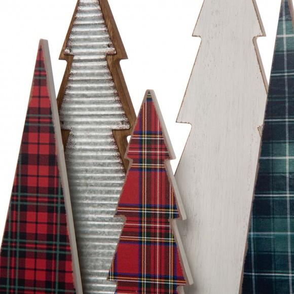 Glitzhome Glitzhome 14"H Wooden Christmas Tree Table Décor