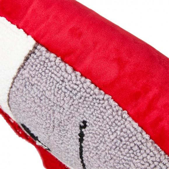 Glitzhome Glitzhome 14"L Hooked 3D Cat Meow Throw Pillow