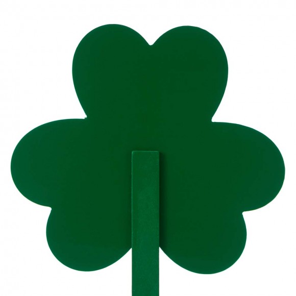Glitzhome Glitzhome 15"H Set Of 3 St. Patrick's Day Wooden Shamrocks Yard Stakes