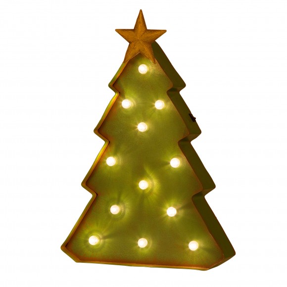 glitzhome Glitzhome 16.14"H Marquee LED Christmas Tree Decor