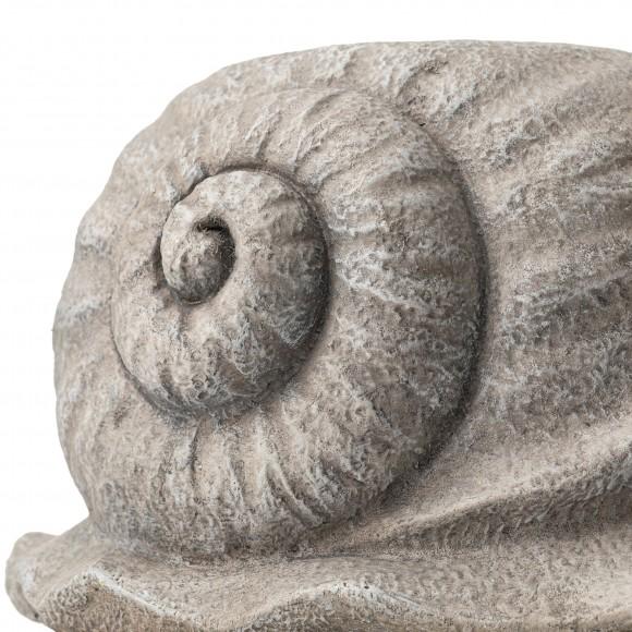 Glitzhome Glitzhome 16.25"L MGO Snail Garden Statue Or Planter Stand