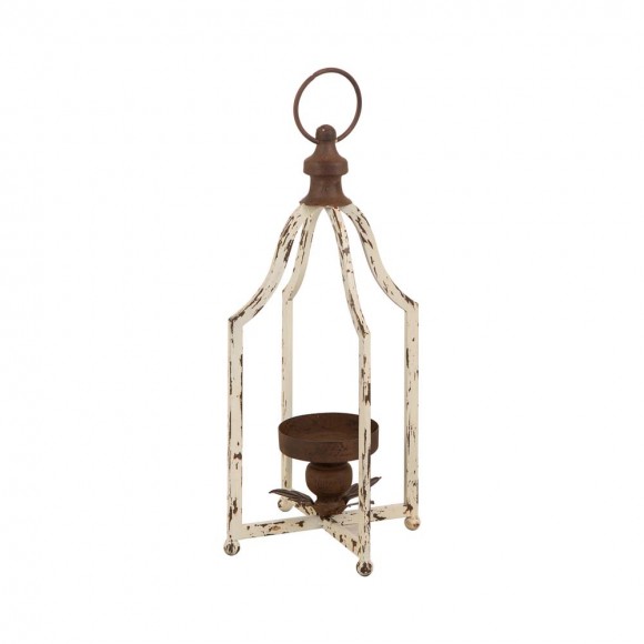 glitzhome Glitzhome 16.5"H Small Farmhouse Rustic Metal Lantern