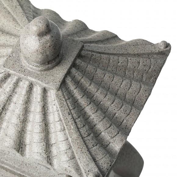 Glitzhome Glitzhome 16"H MGO Faux Concrete Pagoda Garden Statue