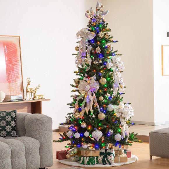 Glitzhome Glitzhome 160ct Christmas Elegant Silver & Gold Deluxe Boxed Shatterproof Ornaments