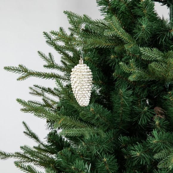 Glitzhome Glitzhome 160ct Christmas Elegant Silver & Gold Deluxe Boxed Shatterproof Ornaments