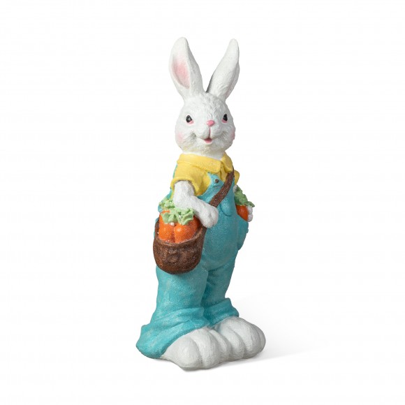 glitzhome Glitzhome 17.25"H Easter Resin Bunny Boy Table Decor with Carrot