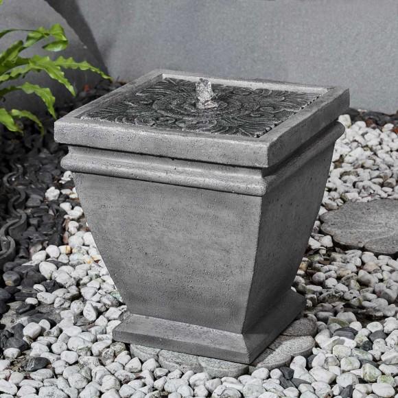Glitzhome Glitzhome 17.5"H Elegant Stone Sculpture Pattern Polyresin Outdoor Fountain With LED Light And Pump