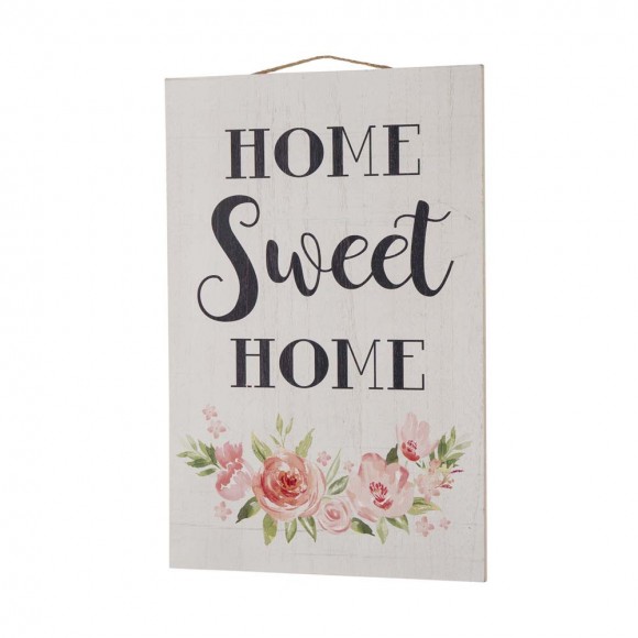 Glitzhome Glitzhome 17.72 H" Wooden "HOME SWEET HOME" Word Sign Wall Décor