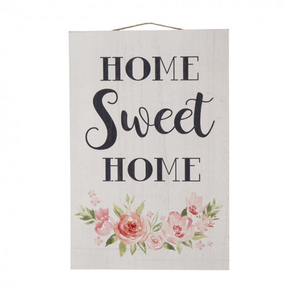 glitzhome Glitzhome 17.72 H" Wooden "HOME SWEET HOME" Word Sign Wall Décor