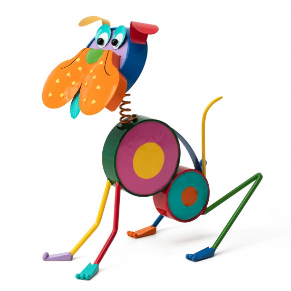 glitzhome Glitzhome 17"H Metal Novelty Puppy Garden Statue glitzhome Glitzhome 17"H Metal Novelty Puppy Garden Statue