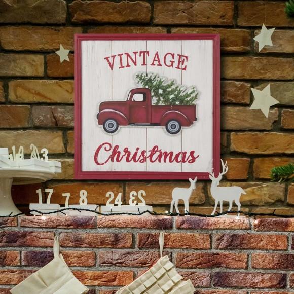 Glitzhome Glitzhome 18.00"L Wooden Truck Wall Décor