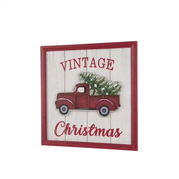 Glitzhome Glitzhome 18.00"L Wooden Truck Wall Décor