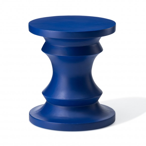 glitzhome Glitzhome 18.25"Multi-functional MGO Cobalt Blue Chess Garden Stool or Planter Stand or Accent Table