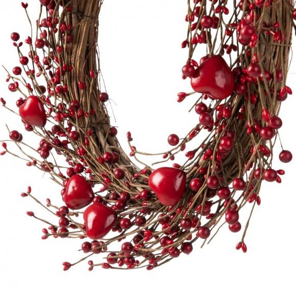 Glitzhome Glitzhome 18"D Valentine's Day Berry Wreath