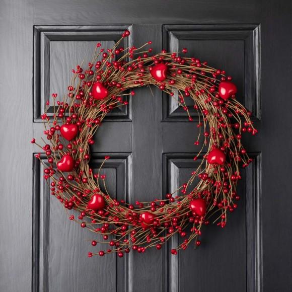 Glitzhome Glitzhome 18"D Valentine's Day Berry Wreath