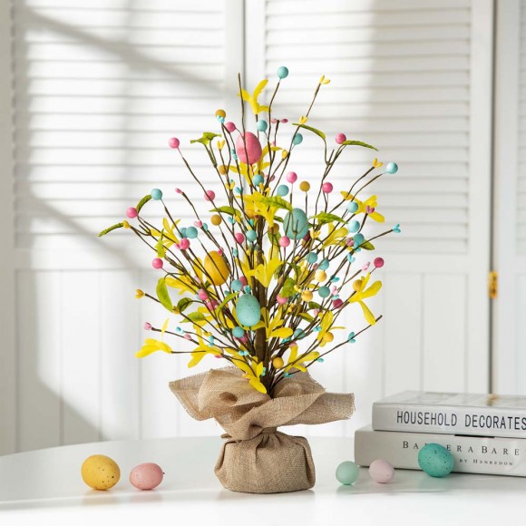 Glitzhome Glitzhome 18"H Easter Egg Table Tree Décor