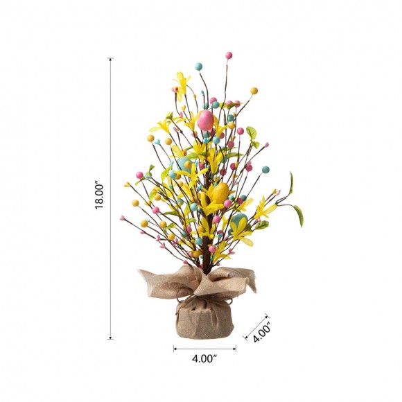 Glitzhome Glitzhome 18"H Easter Egg Table Tree Décor