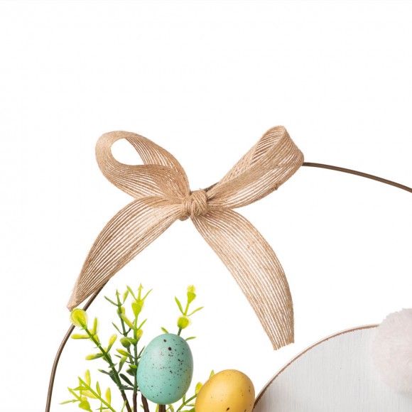 Glitzhome Glitzhome 18"H Easter Wooden Bunny Eggs Wall Décor