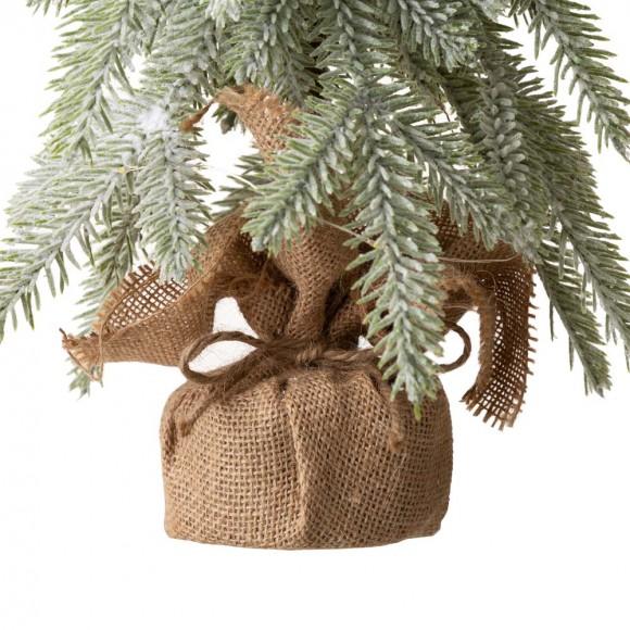 Glitzhome Glitzhome 18"H Lighted Frosted Artificial Table Tree