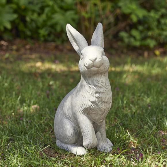 Glitzhome Glitzhome 18"H MGO Sitting Rabbit Garden Statue