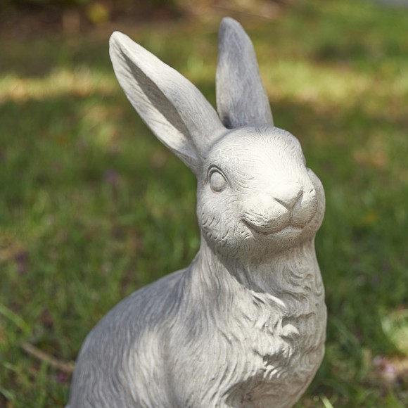 Glitzhome Glitzhome 18"H MGO Sitting Rabbit Garden Statue